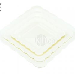 花邊正方餐盤(4、6PCS