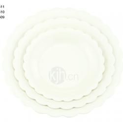 花邊圓型餐盤(6、4PCS